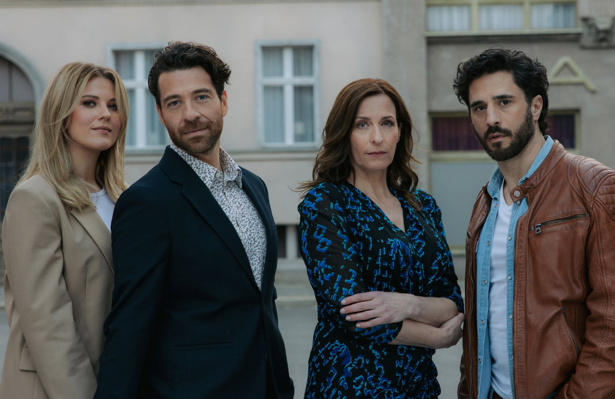 Alicia, Carlos, Katrin und Tobias für die 8000. Folge von GZSZ