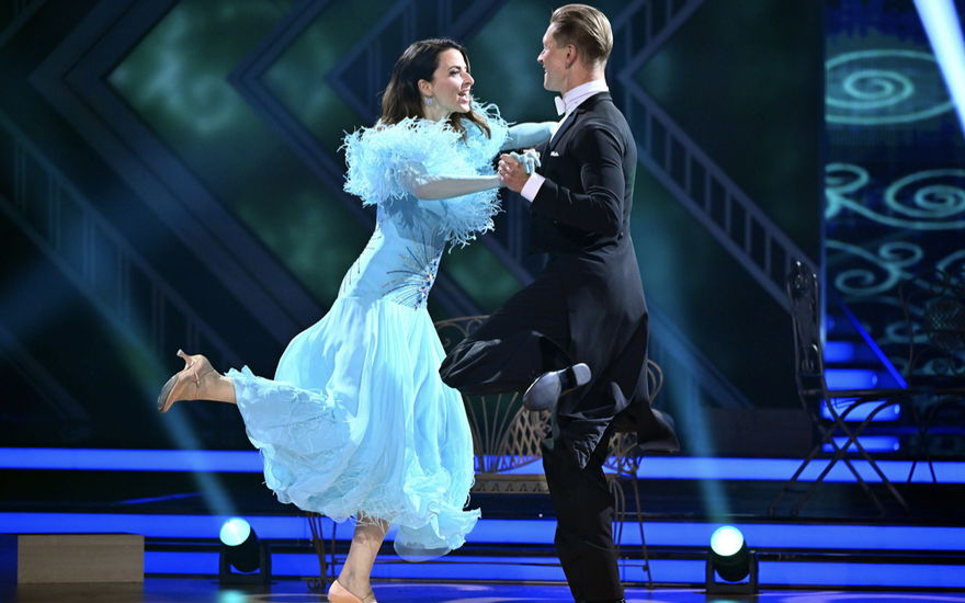 Eva Padberg und Paul Lorenz tanzen bei "Let's Dance" 2024.