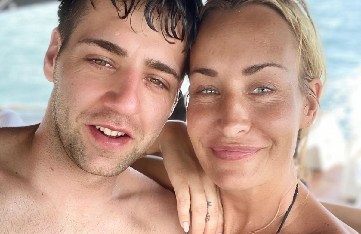 Sarah Connor mit Bruder Robin in Badekleidung
