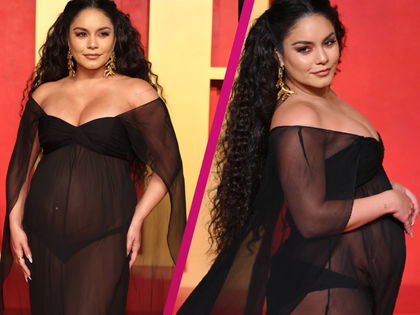 Vanessa Hudgens: Nackt-Look bei Oscars-Party - Transparent-Kleid setzt Babybauch in Szene