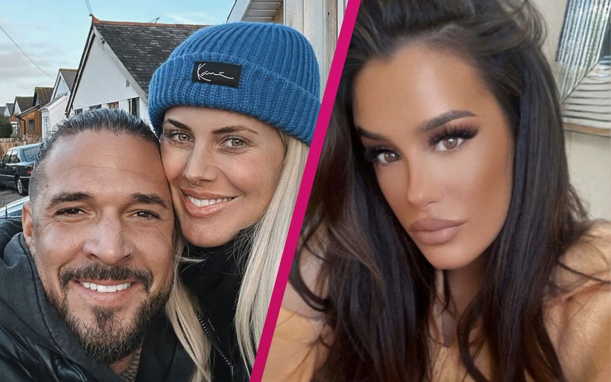 Zico Banach und Pia Tillmann lächeln zusammen neben Justine Dippl mit ernstem Gesichtsausdruck