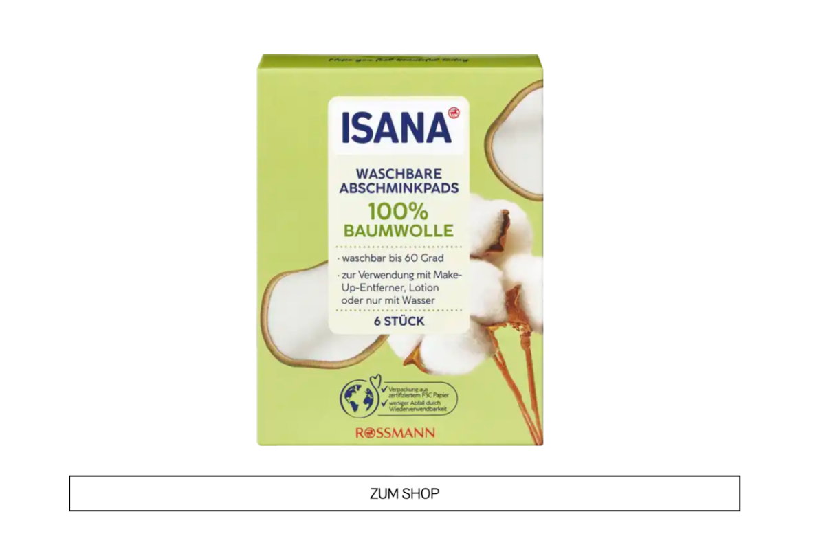 Isana Abschminkpads Öko-test