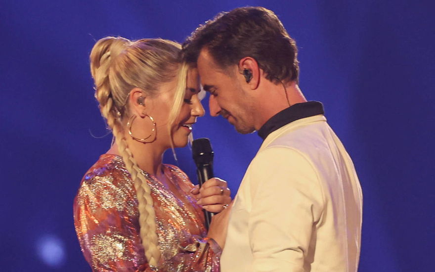 Beatrice Egli und Florian Silbereisen Stirn an Stirn