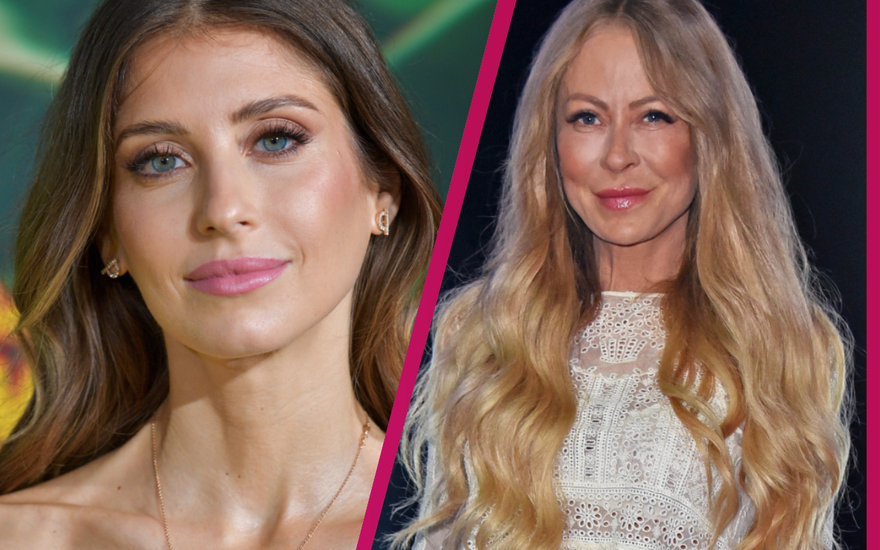 Cathy Hummels und Jenny Elvers gucken neutral