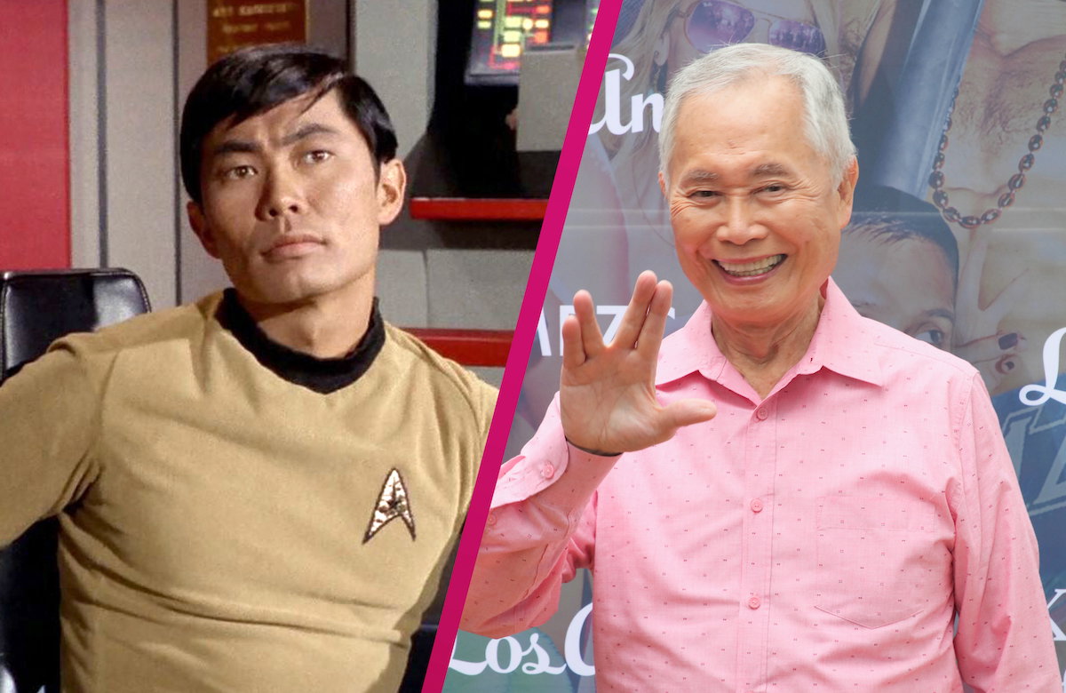 Collage George Takei früher und heute