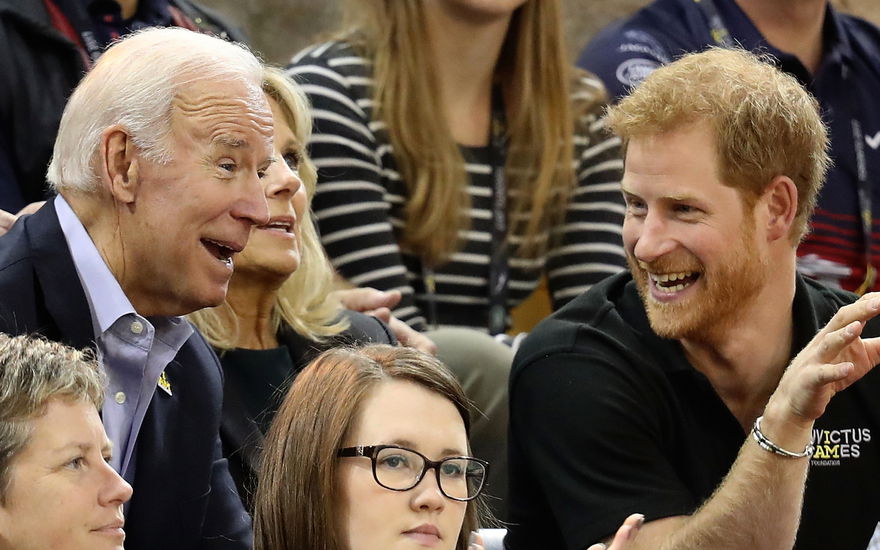 US-Präsident Joe Biden und Prinz Harry bei den Invictus Games.