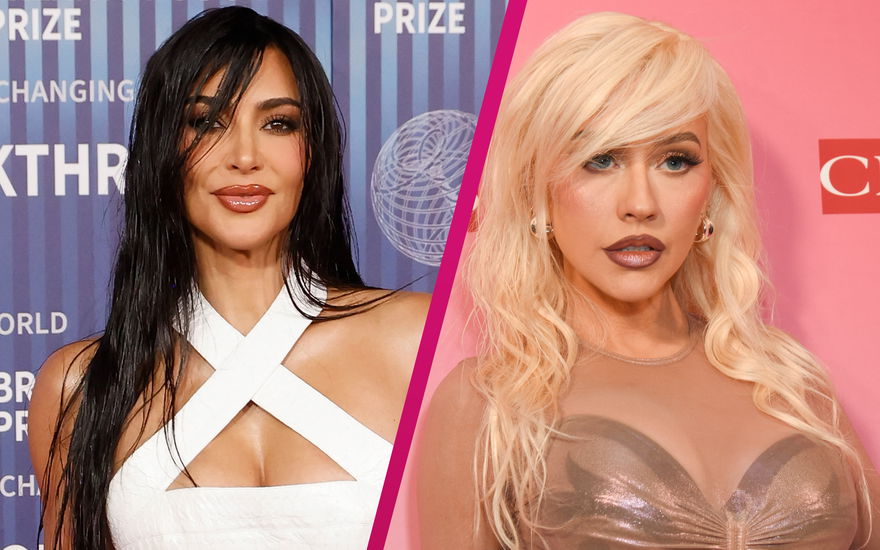 Kim Kardashian und Christina Aguilera