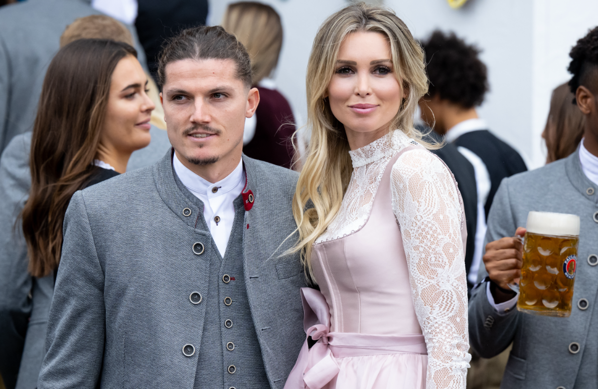 Marcel Sabitzer und Katja Kühne beim Oktoberfest 2022