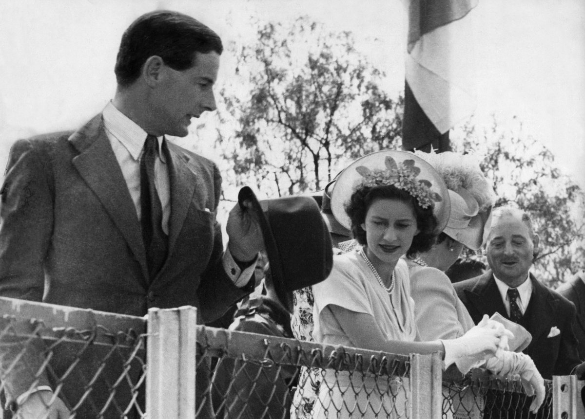 Peter Townsend und Prinzessin Margaret 1955