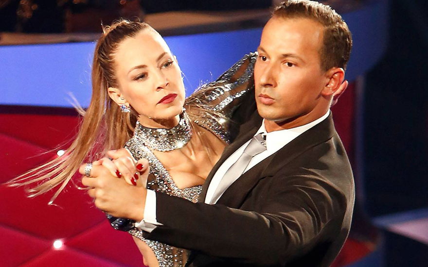 Sandy Meyer-Wölden und Sergiu Luca 2016 bei "Let's Dance"