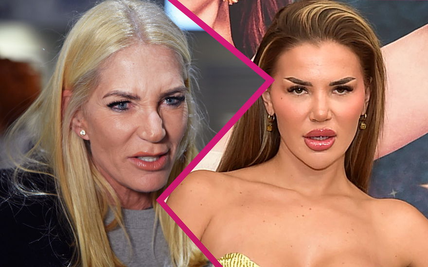 Sarah Kern sieht sauer aus, Kim Virginia Hartung mit abfälligem Blick und gerunzelter Stirn