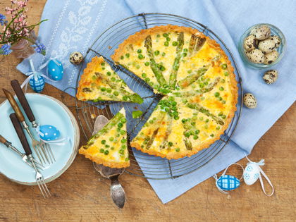 Rezept-Idee mit Spargel: Grüner Frühlingskuchen