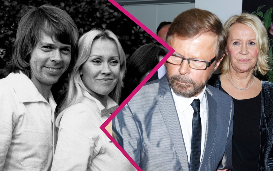 Björn Ulvaeus und Agnetha Fältskog von ABBA früher und 2010