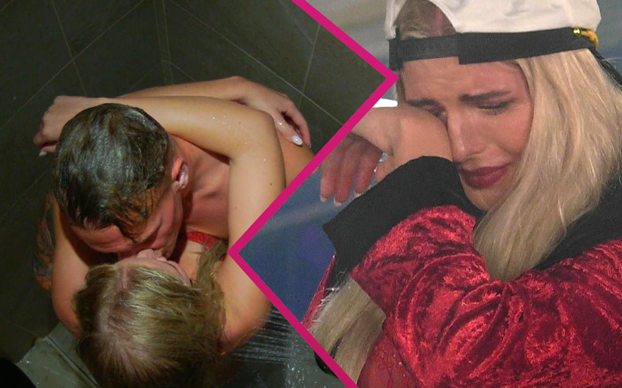 Antonia und Xander in der Dusche & Antonia weint