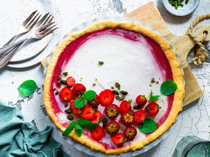 Low-Carb-Erdbeer-Torte