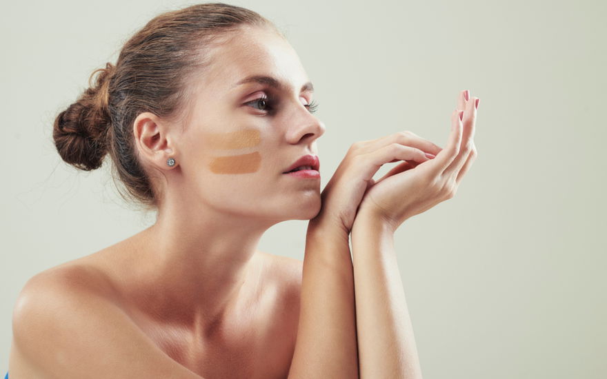 Frau mit make-up