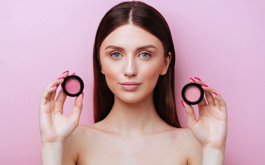 Watercolor Blush Make-up-Trend