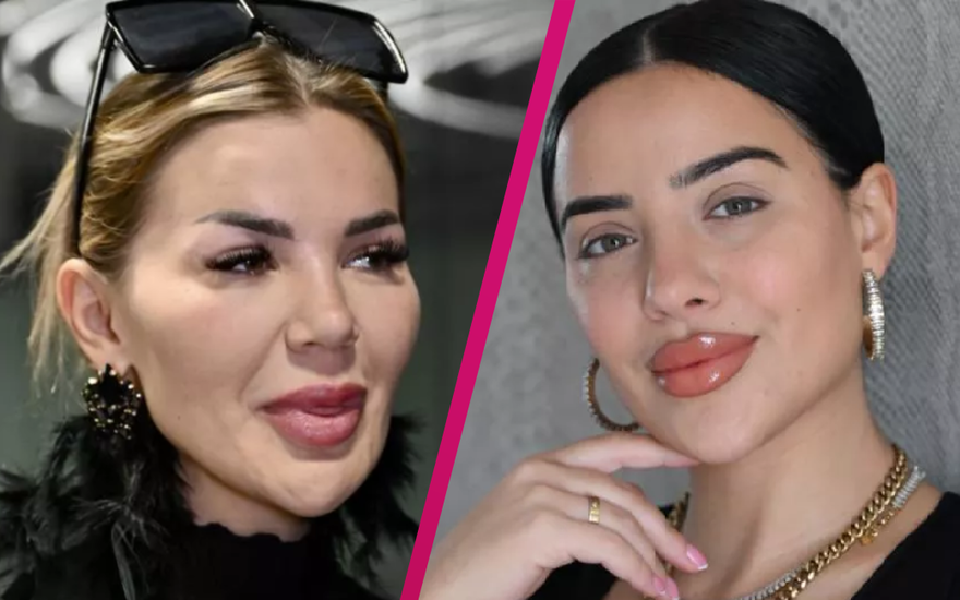 Collage Kim Virginia Hartung und Leyla Lahouar gucken ernst