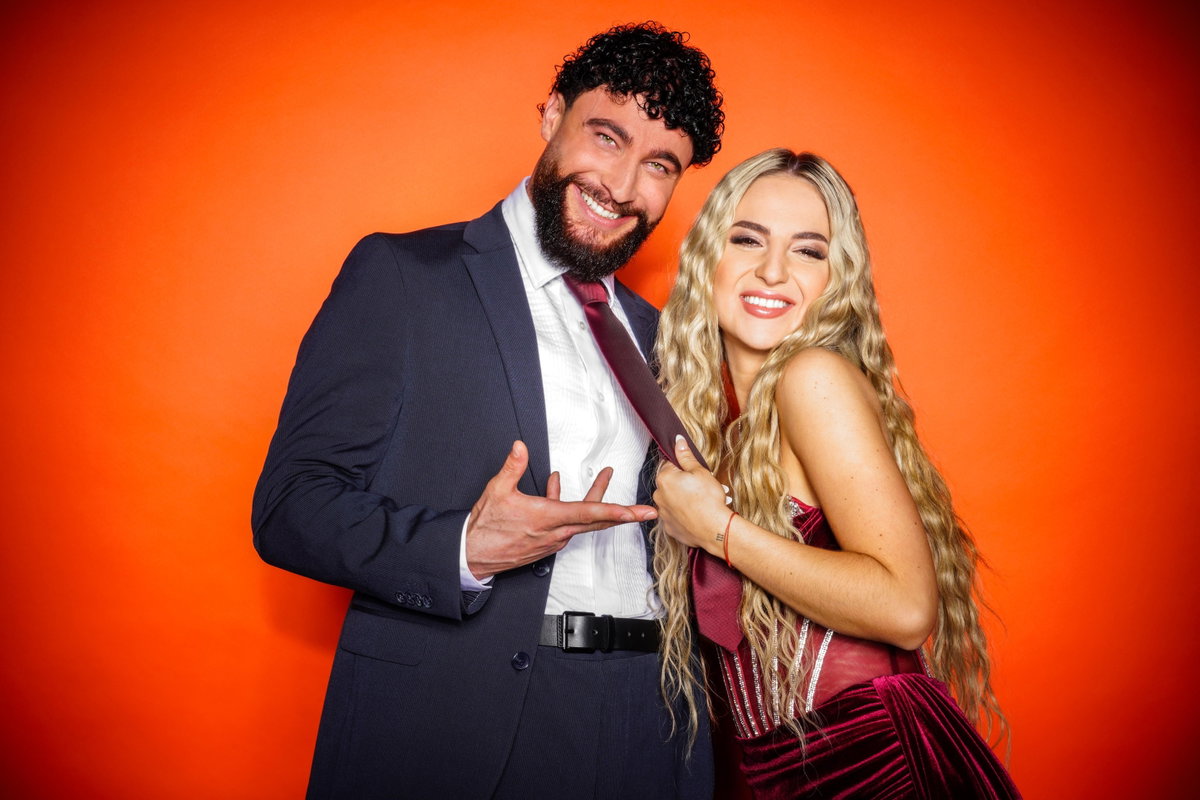 Umut Tekin und Freudin Emma im "Sommerhaus der Stars" 2024