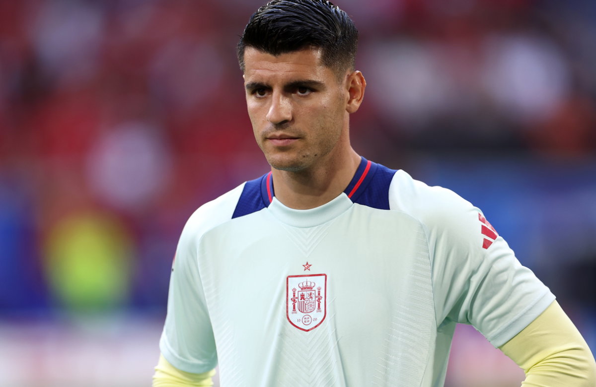 Àlvaro Morata beim Fußball-EM-Spiel für Spanien 2024