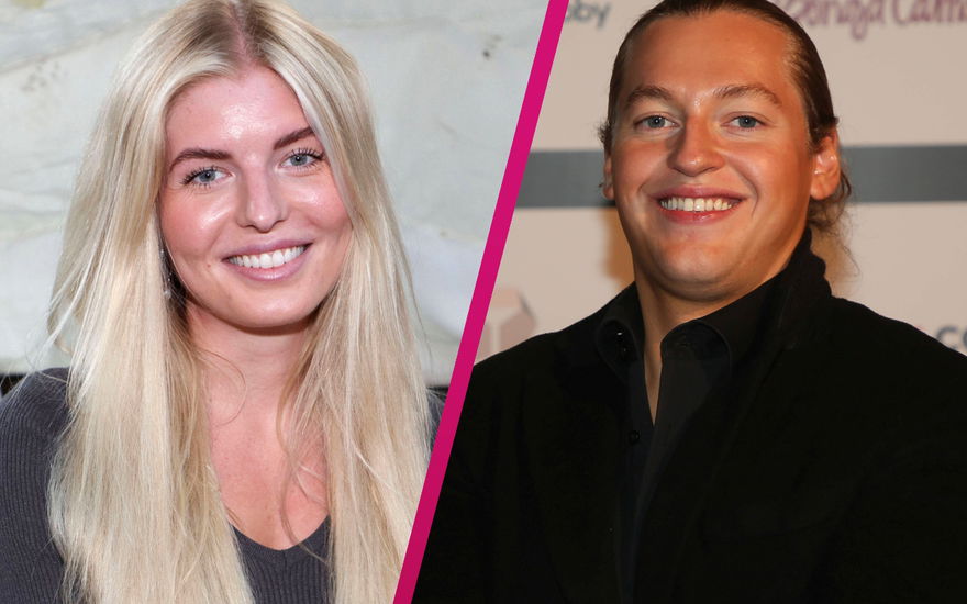 Antonia Hemmer und Ron Bielecki lachen