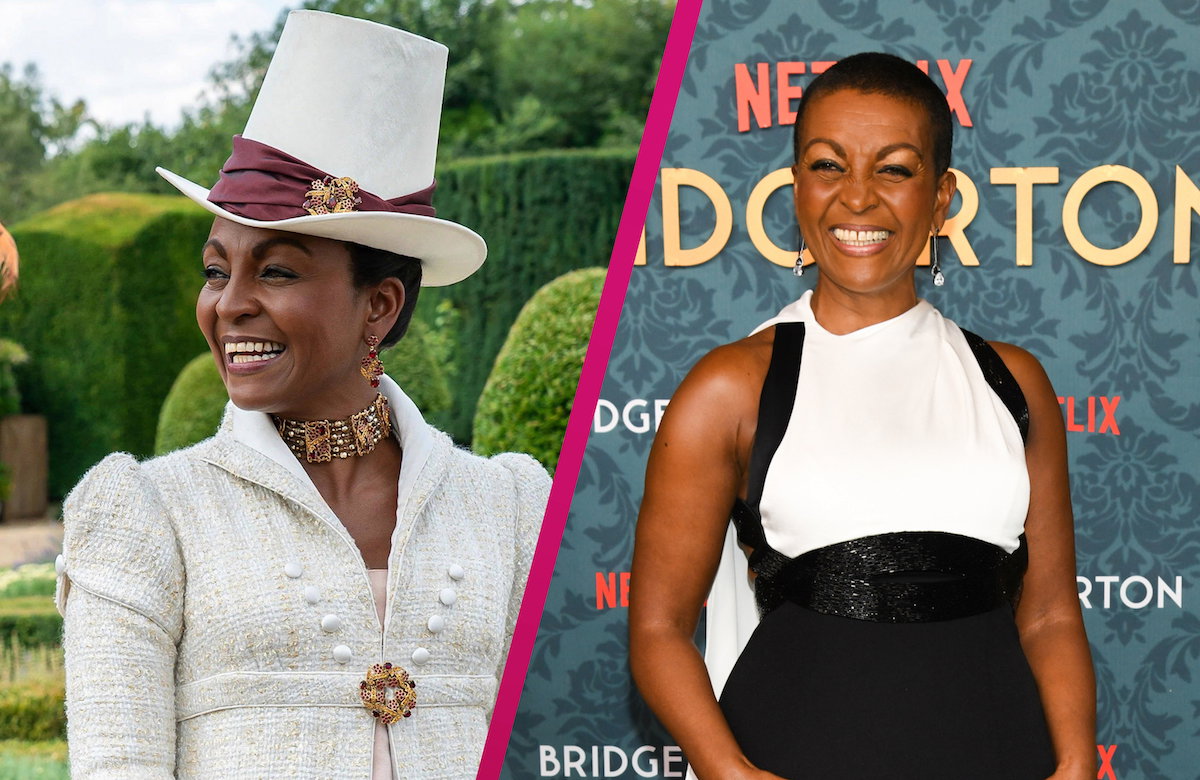 Collage Bridgerton Lady Danbury, Adjoa Andoh