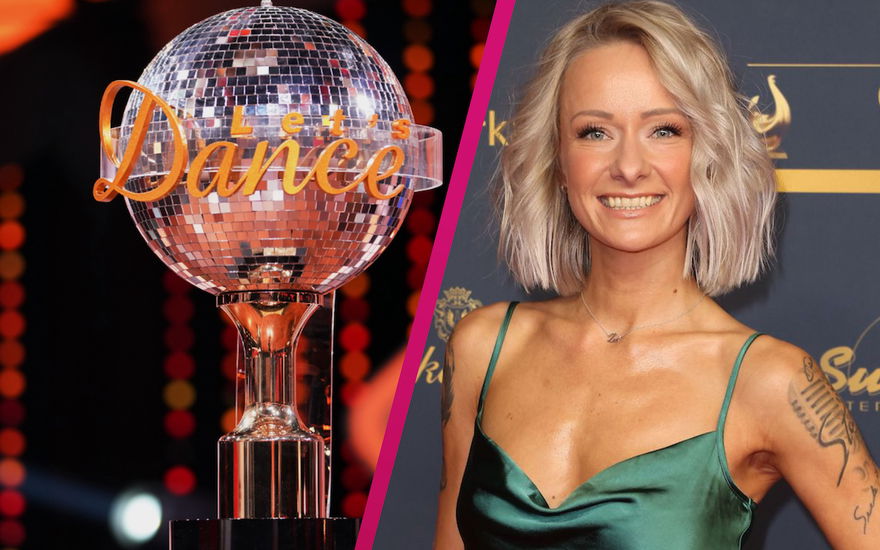 Collage Let's Dance Pokal und Christin Stark