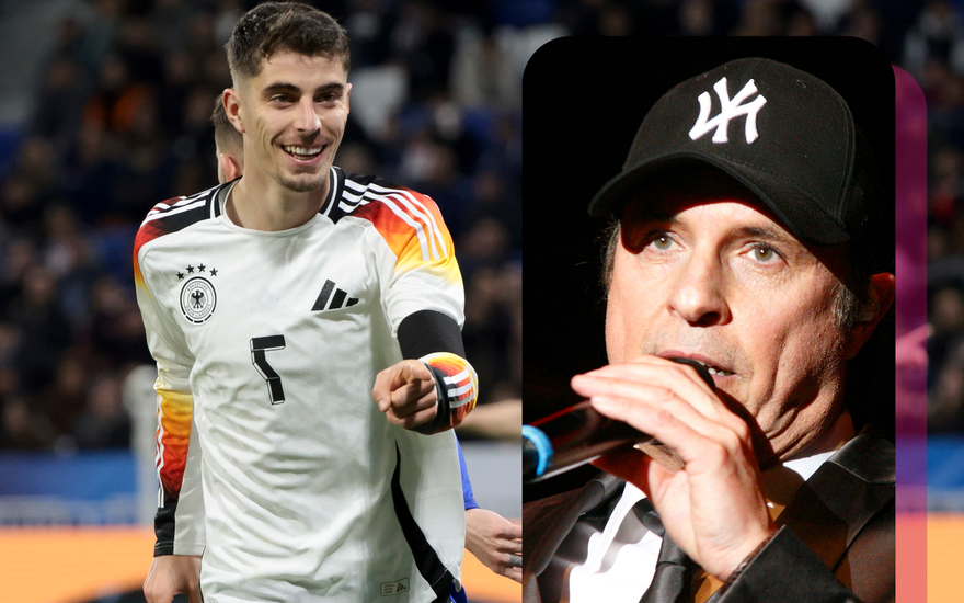 Deutsche Fußballnationalmannschaft: Kai Havertz nach Tor, NDW-Sänger Tom Schilling