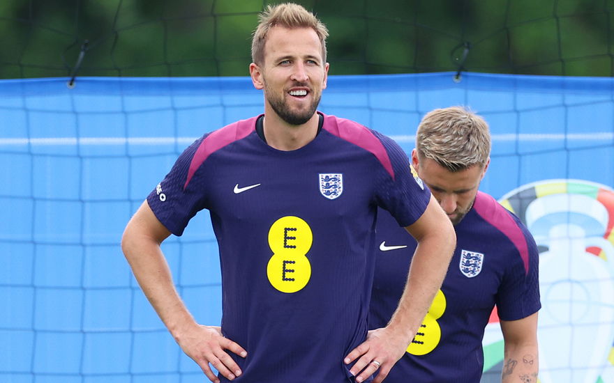 Harry Kane beim Fußball-Training für England für die EM 2024