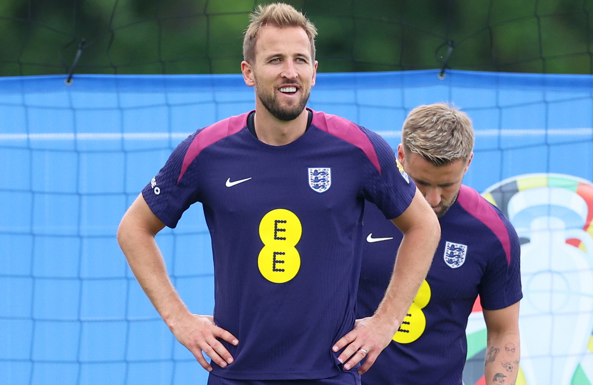 Harry Kane beim Fußball-Training für England für die EM 2024