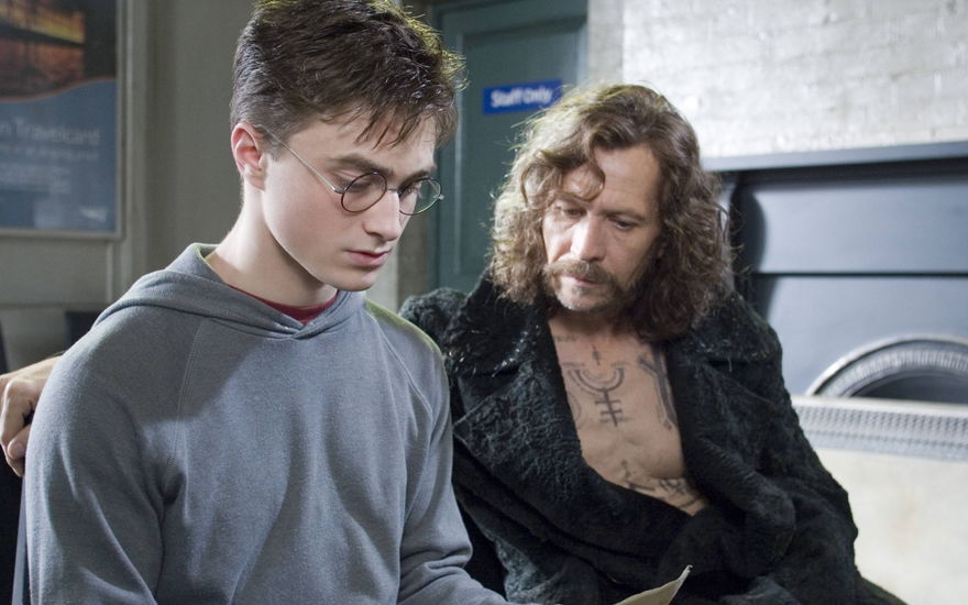 Daniel Radcliffe und Gary Oldman als Harry Potter und Sirius Black