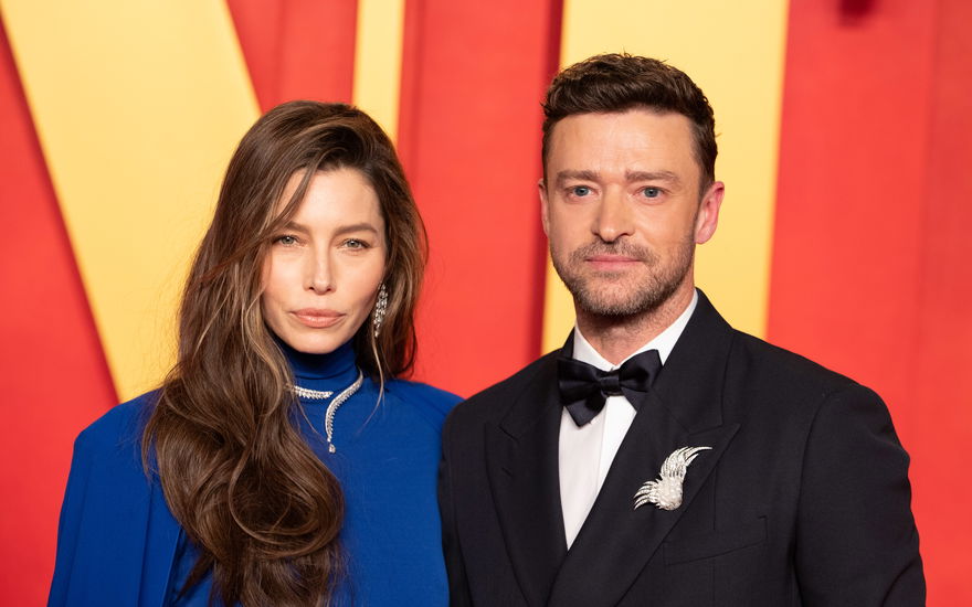 Justin Timberlake und Jessica Biel auf dem roten Teppich