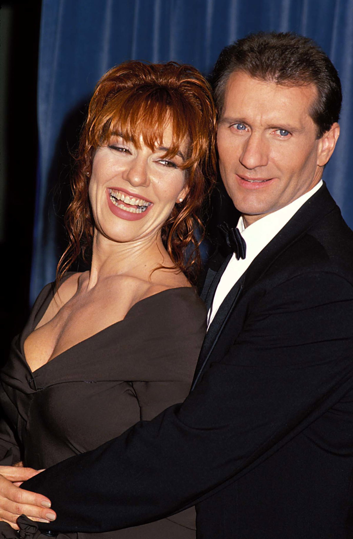 Katey Sagal und Ed O'Neill aus "Eine schrecklich nette Familie" 1989 bei den "Emmy Awards"
