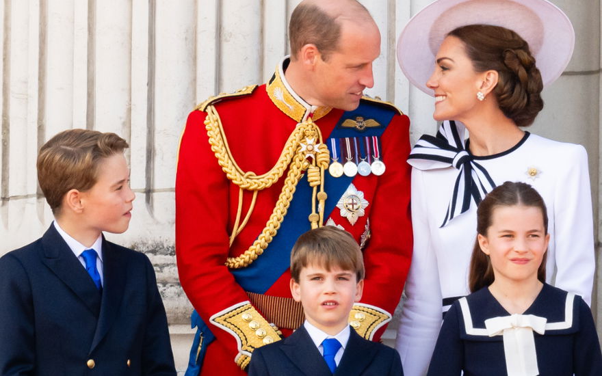 William und Kate strahlen sich an