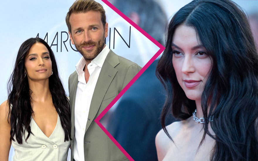 Amira Pocher, Christian Düren und Rebecca Mir gucken ernst