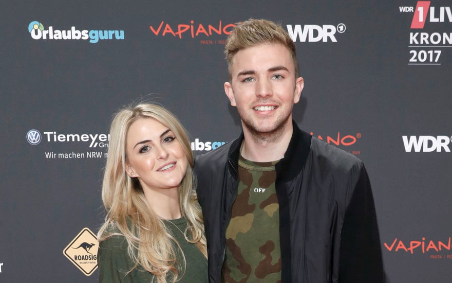 Christoph Kramer mit seiner Ehefrau Celina Scheufele