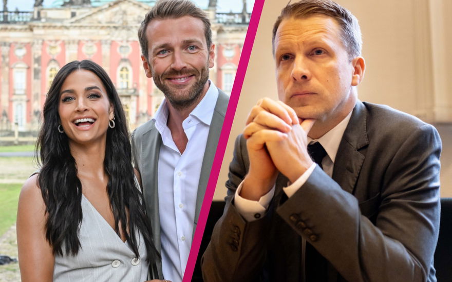 Collage Amira Pocher und Christian Düren und Oliver Pocher