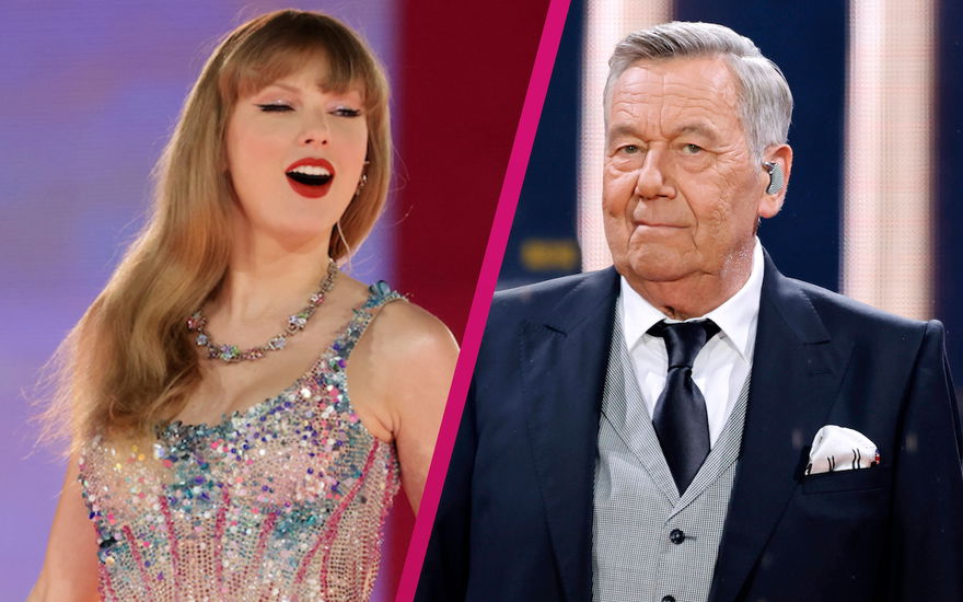 Collage Taylor Swift und Roland Kaiser