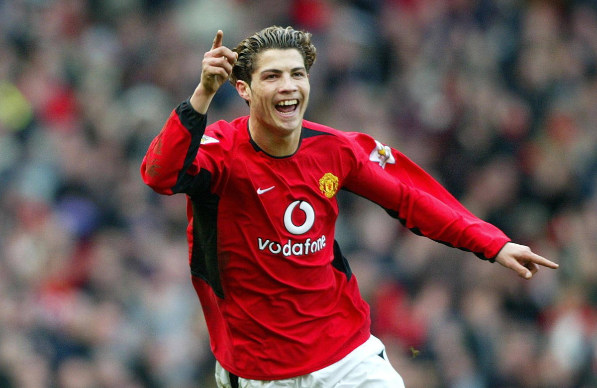 Cristiano Ronaldo bei einem Spiel 2004