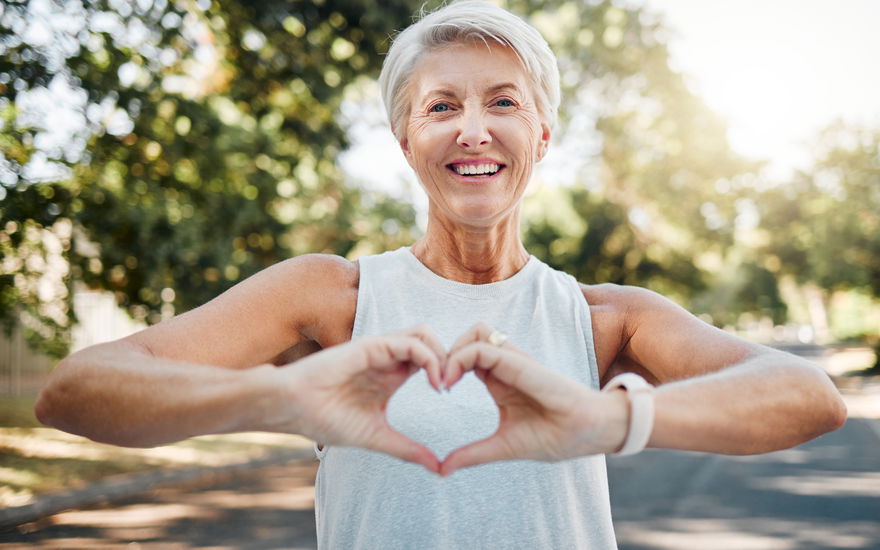 Frau Herzgesundheit im Sommer