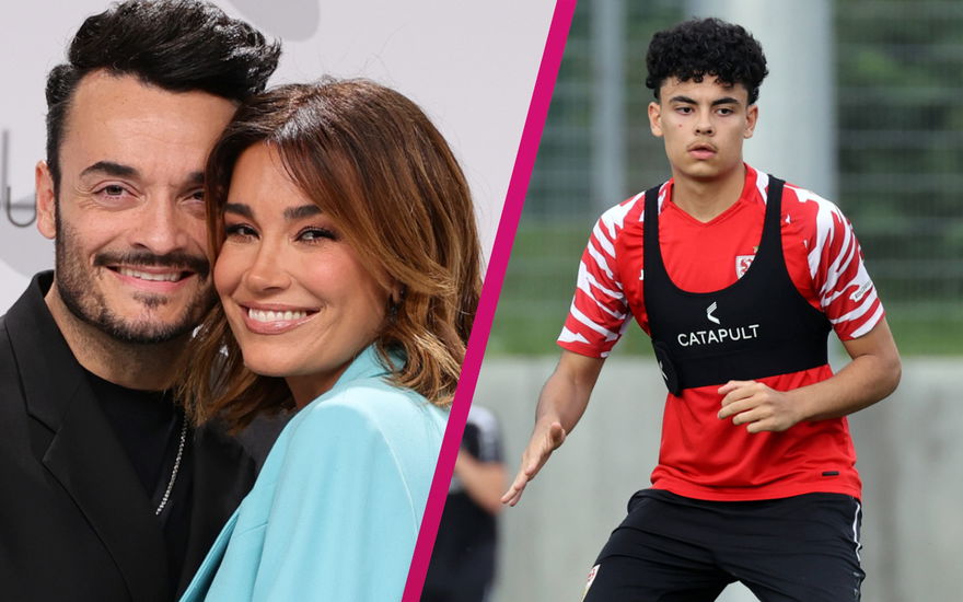 Giovanni und Jana Ina Zarrella strahlen, Gabriel spielt Fußball