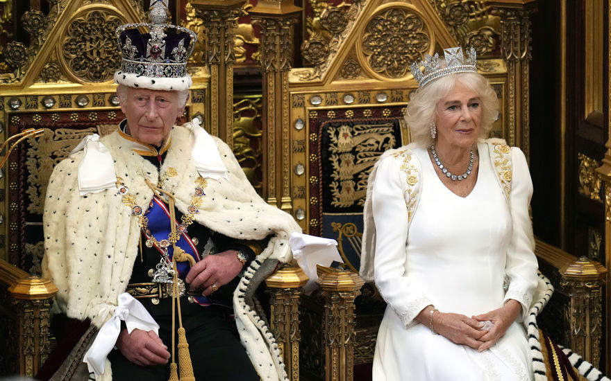 König Charles und Königin Camilla bei der Parlamentseröffnung, 2024