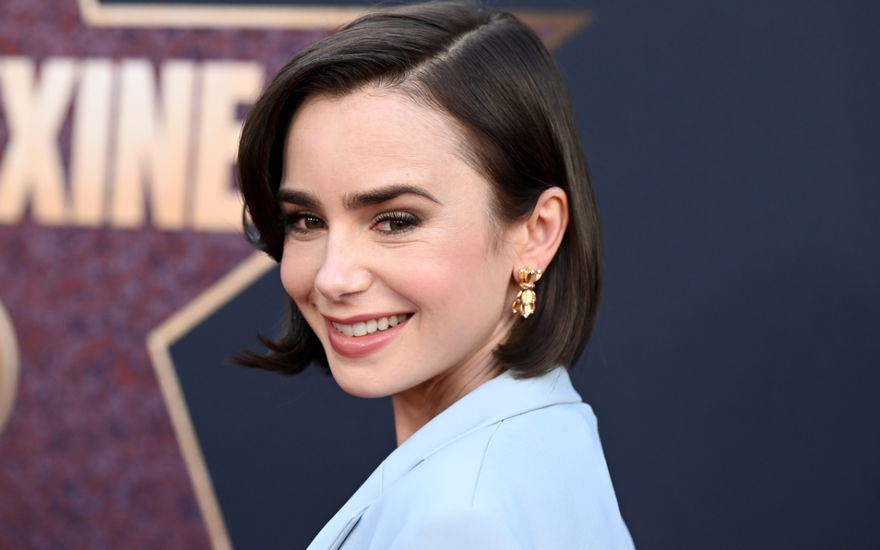 Lily Collins Haare