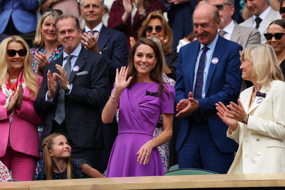 Prinzessib Kate mit Tochter Charlotte in Wimbledon