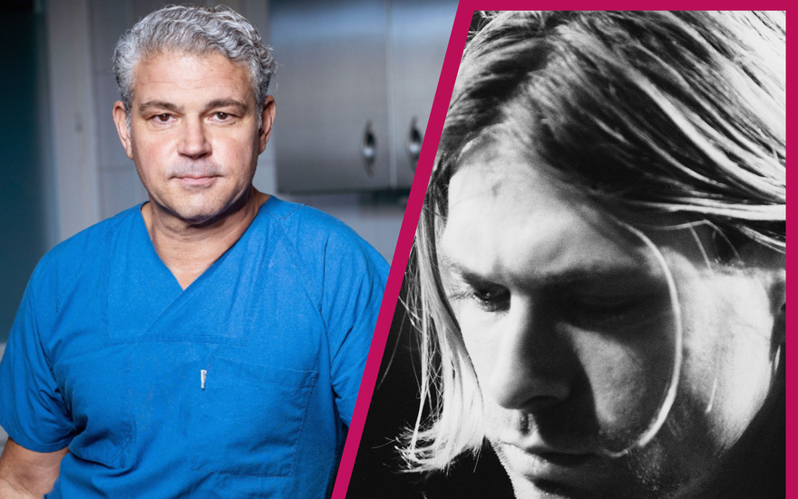 Prof. Dr. Michael Tsokos und Kurt Cobain