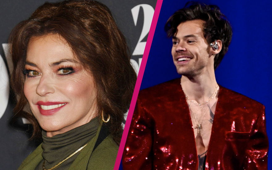 Shania Twain und Harry Styles glücklich