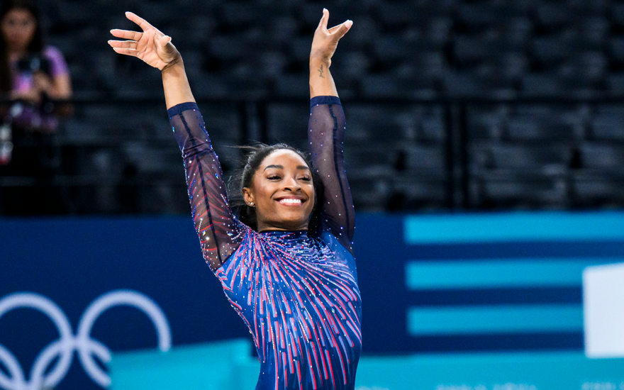 Simone Biles bei Olympia 2024