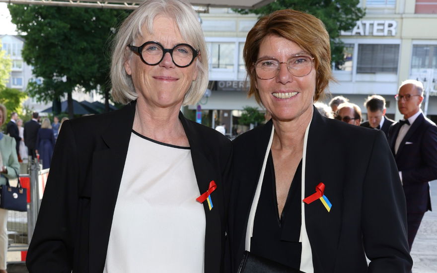 Bettina Böttinger mit ihrer Ehefrau Martina Wziontek