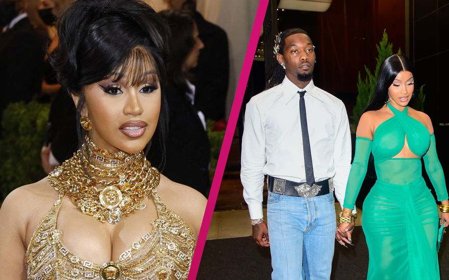Cardi B und Offset Collage