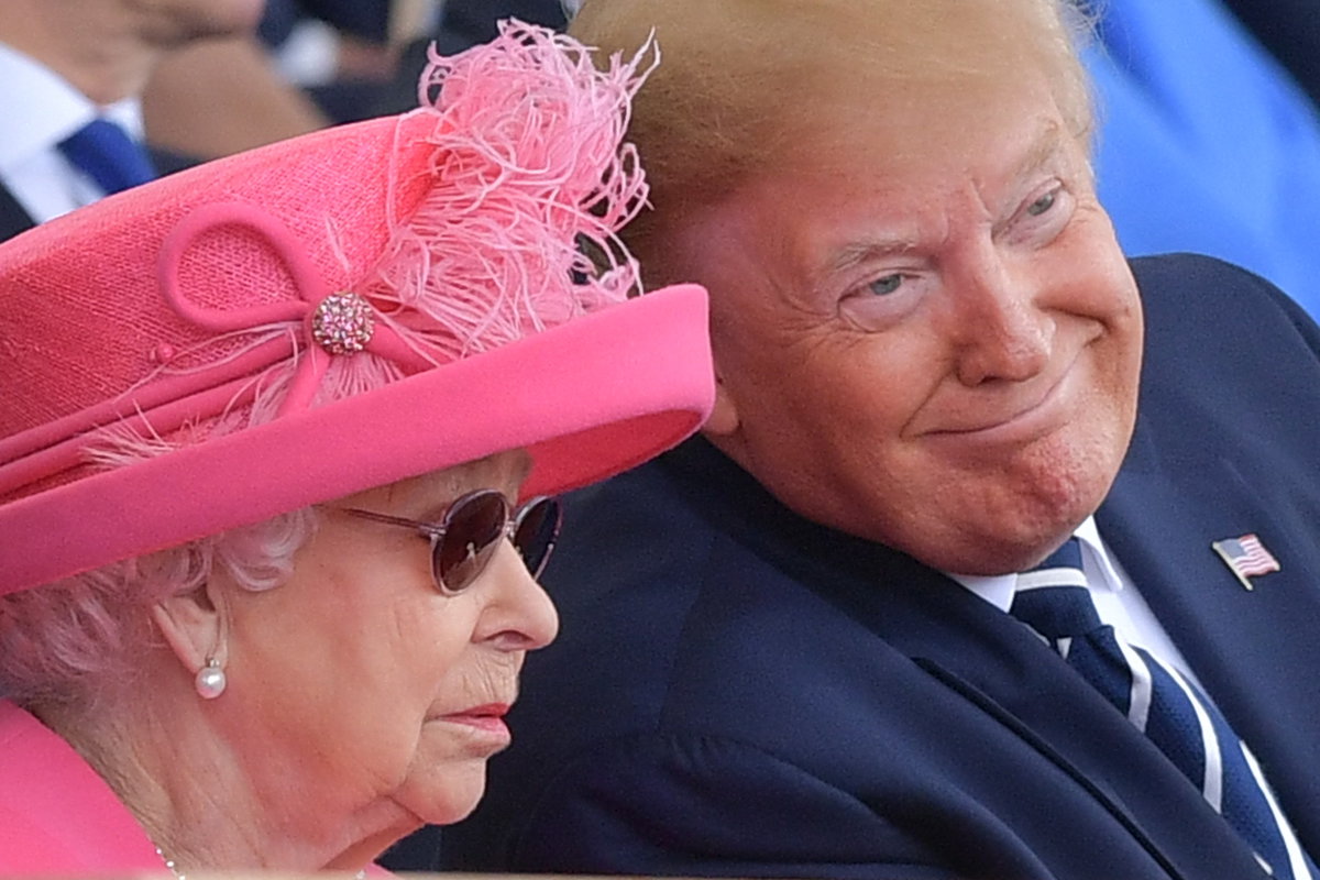 Donald Trump und Queen Elizabeth II.